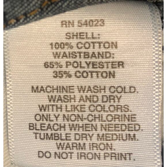 BABY GAP1969 DENIM JEANS, INFANTS 3-6 MO, DENIM BLUE WITH GOLD TRIM, ZIP & SNAPS - Picture 8 of 9